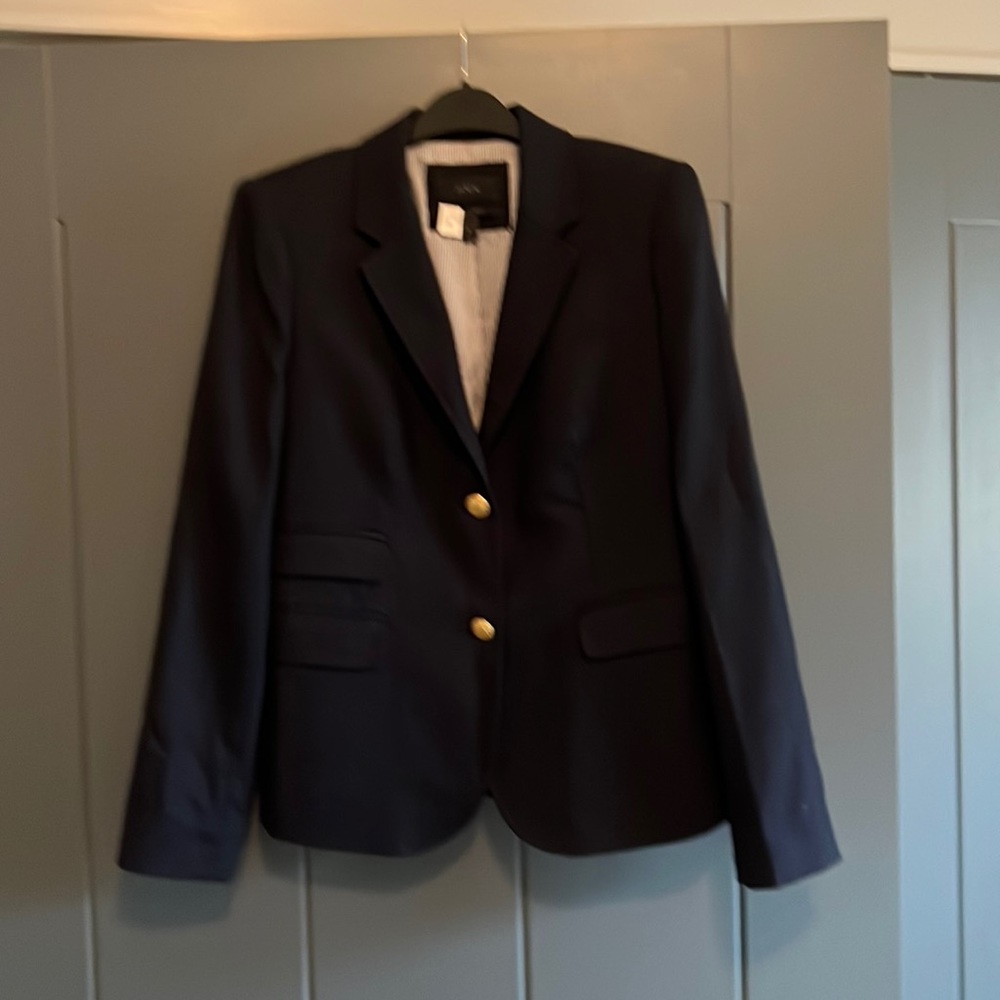 J Crew Navy, Size 6 lined Blazer
